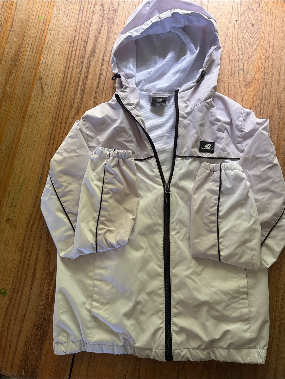 New Balance Light Hooded Windbreaker Jacket - White